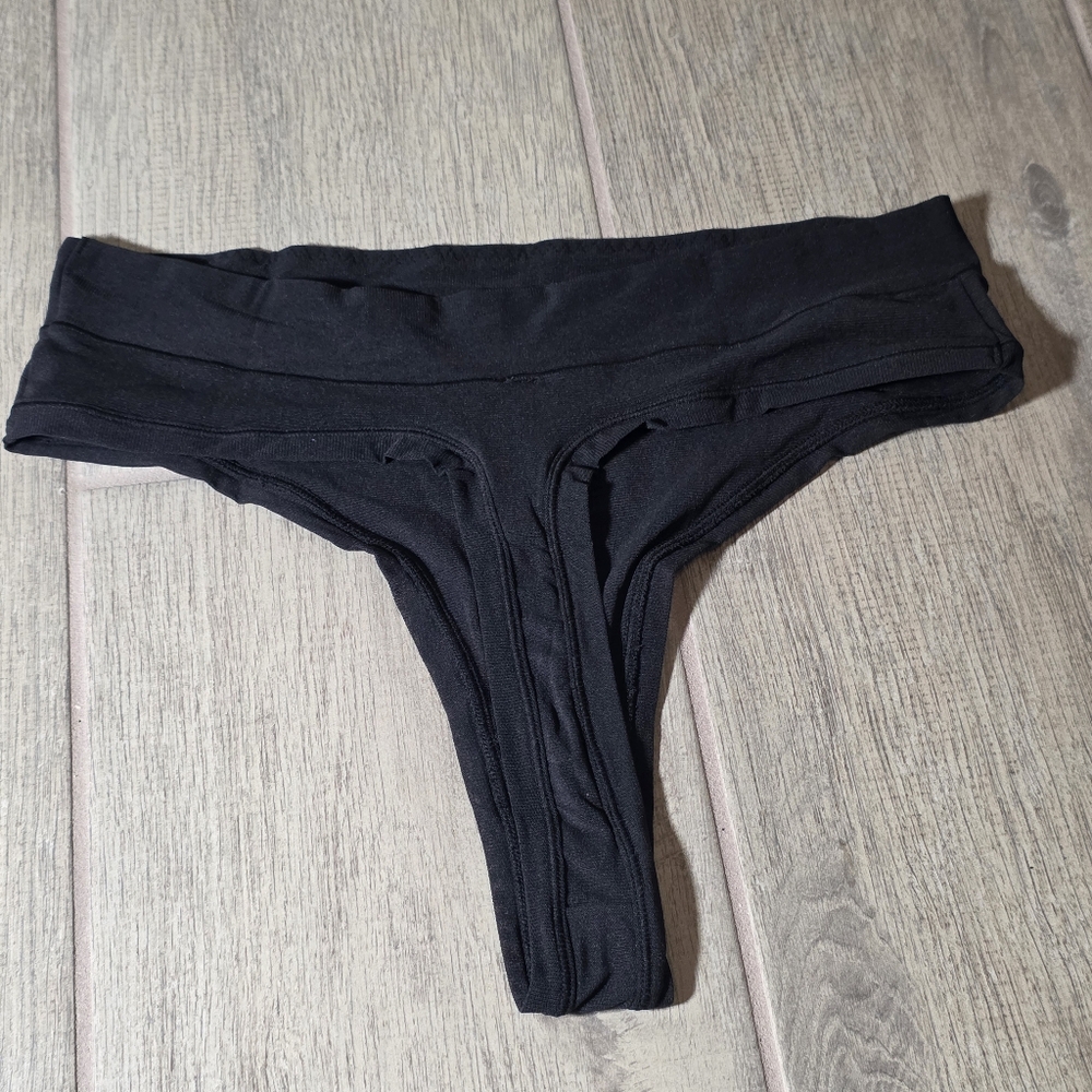 NWOT SKIMS SUMMER MESH MID WAIST THONG/ XL/ ONYX - Picture 6 of 6